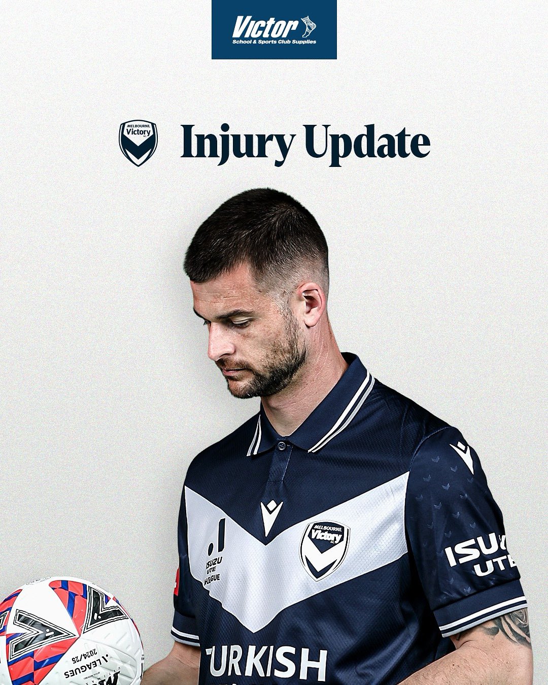 墨尔本胜利官方：后卫哈米尔前十字韧带撕裂，无缘半决赛次回合